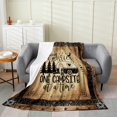 thumbnail image 1 of Camping Fleece Blanket For Home Room Decor,Camp Adventure Themed Fuzzy Blanket,Camper Rv Decor Throw Blanket,Rustic Farm Flannel Blanket For Travel,Vintage Lodge Cabin Blanket Throw 50x60, 1 of 5