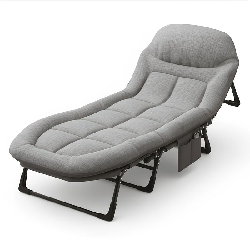 Camping Foldable Soft Bed, Portable Recliner, with Built-in 