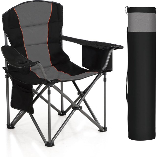 Camping Folding Chair, Heavy Duty Oversized Portable Outdoor Chair