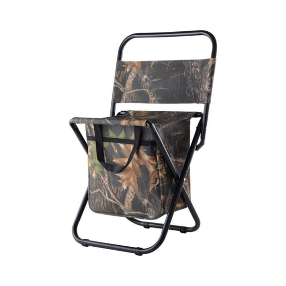 Camping Folding Chair Portable Fishing Stool Anti Slip Feet Size 35x35x58cm with