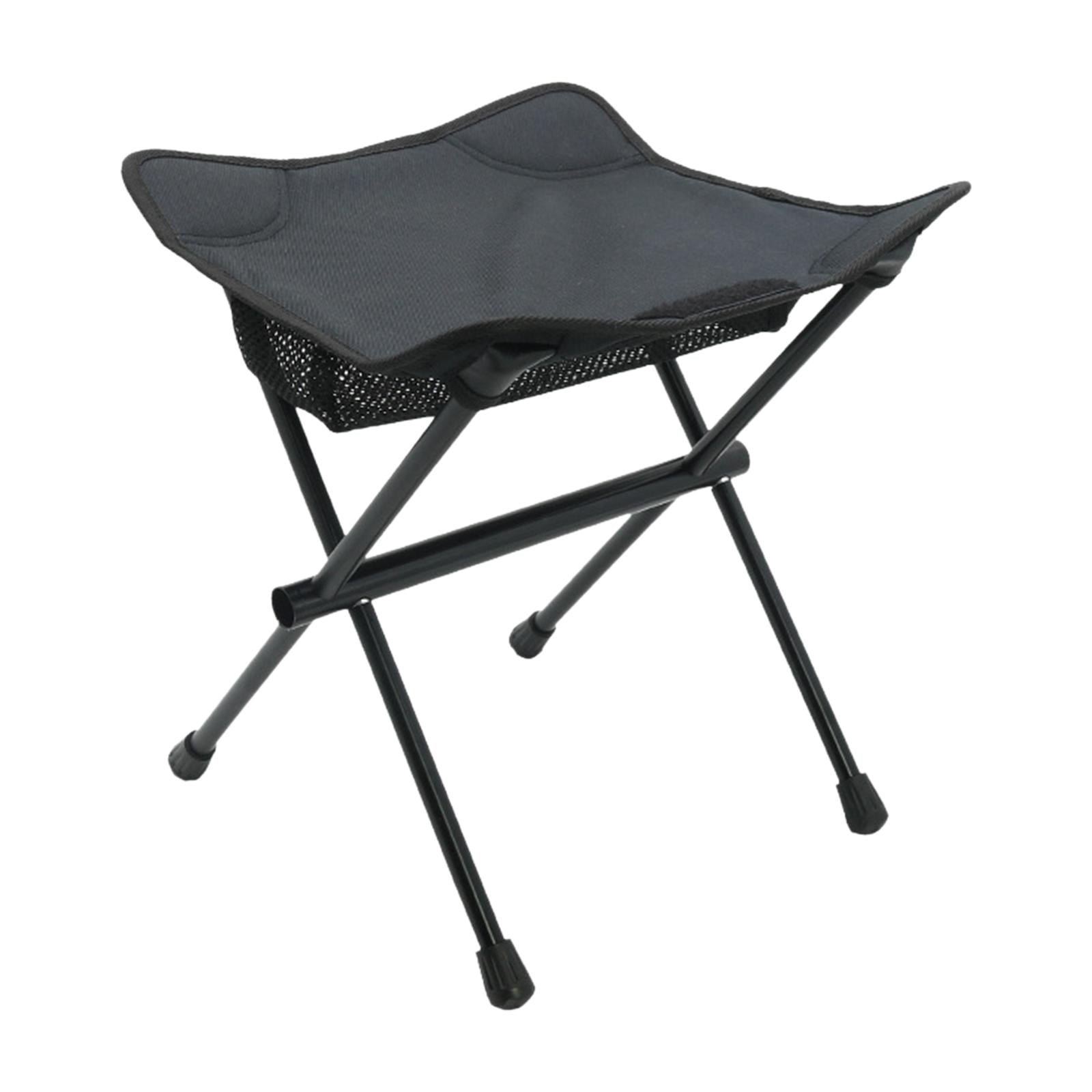 Camping Folding Stool Saddle Chair Seat Footstool Compact Portable Fishing  Chair Foldable Chair for Concert Garden Barbecue Festival Travel Black 