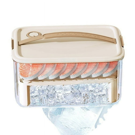 Camping Food Storage Box - Sealed Fresh Keeping Container for Picnic, Travel & Outdoor Activities, Holds Fruits & Drinks