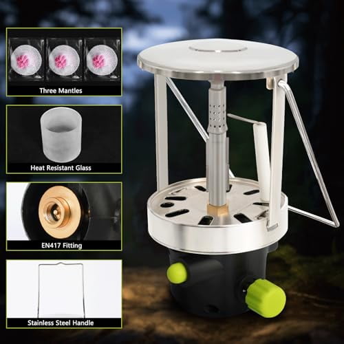 Camping Candlelight, Gas Camping Lantern Camping Equipment Gas Candle Lights Lamp For Ourdoor Tent Hiking - View #10