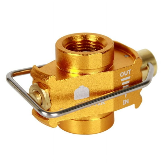 Camping Gas Saver Plus Gas Converter Shifter Refill Flat Tank Conversion Adapter Camping Gas Adapter Valve,Gold