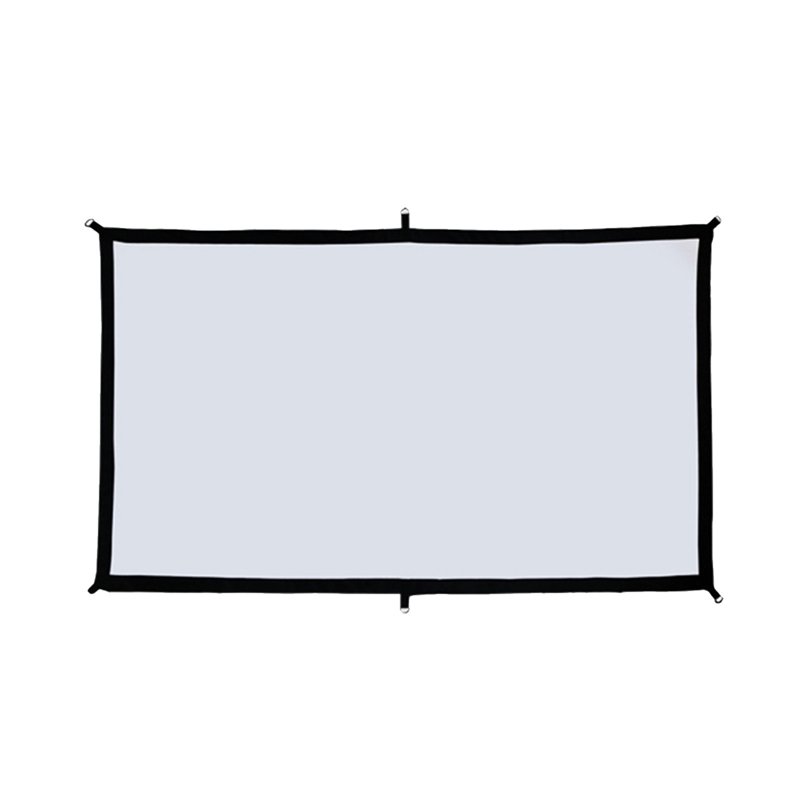 Camping Gear Camping Accessories Projector Screen Polyester White 154x85cm 415g 16:9 Foldable AntiCrease Indoor Outdoor Movie