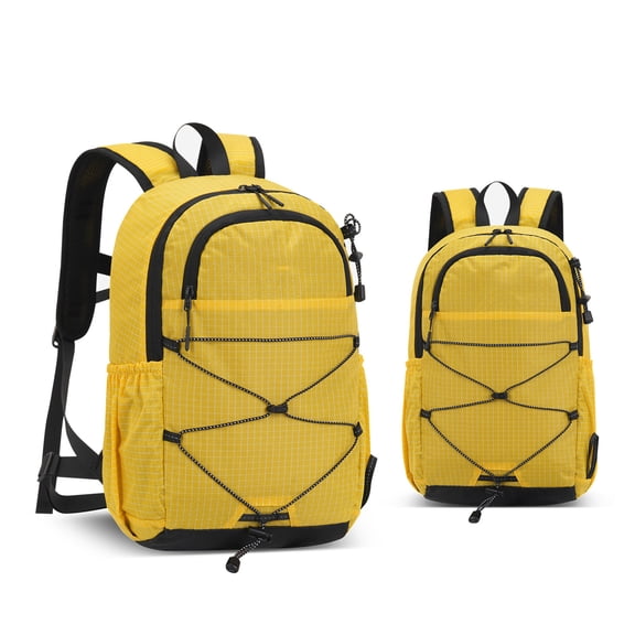Camping Gear Fesjoy Ventilated Backpack, Lightweight Travel Backpack, Large Capacity Splashproof Daypack with Safety Whistle for Urban Day Trips, Daily Hiking, Weekend Getaways, and Daily Use