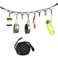 thumbnail image 1 of Camping Gear Lanyard with Hooks Outdoor Rope for Hanging Equipment Portable Storage Organizer for Camp Garage and RV Durable Polyester Clothesline with Carabiner Clips, 1 of 9