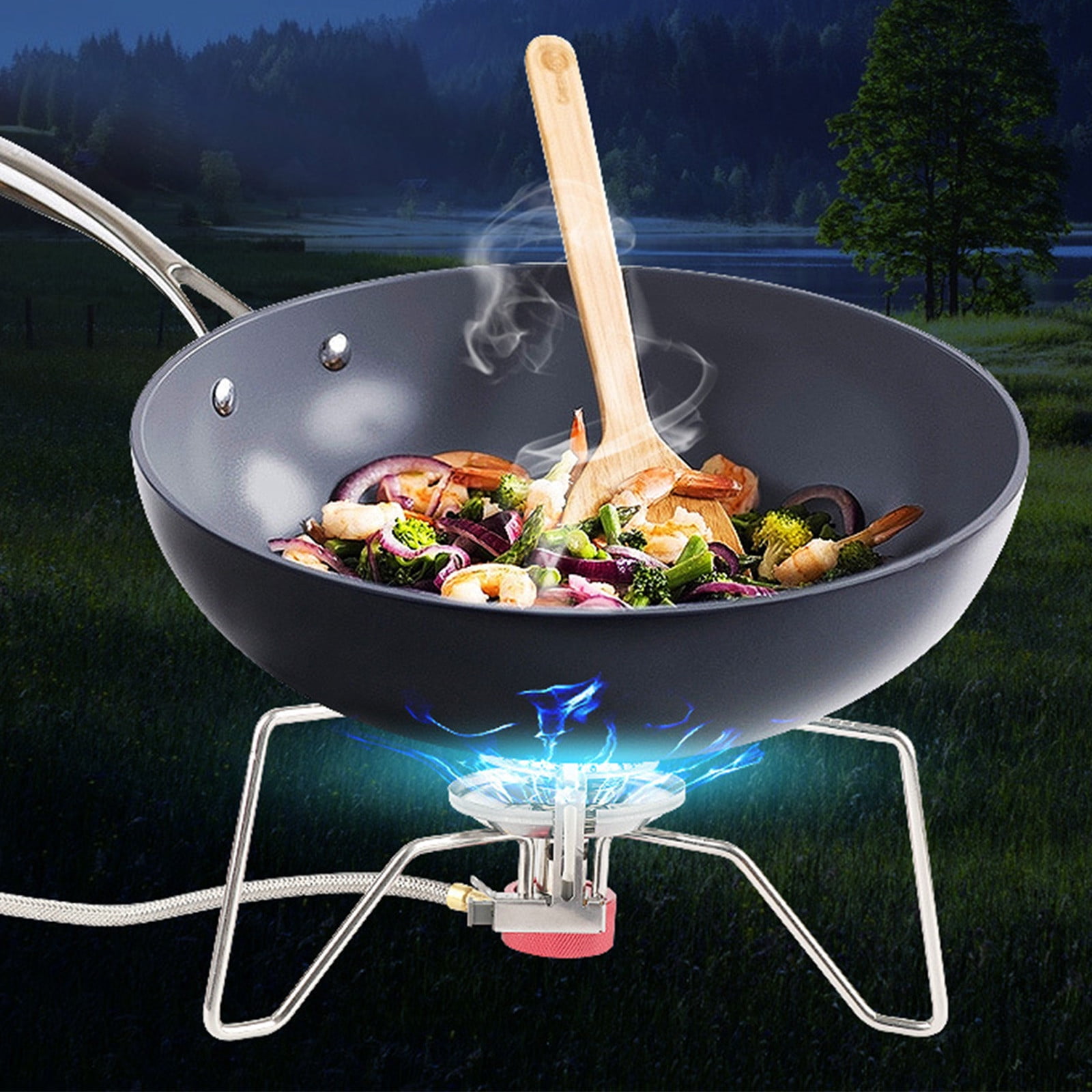 Camping Gear Must Haves Portable Butane Gas Stove Folding Outdoor Gas Camping Stove in Clearance