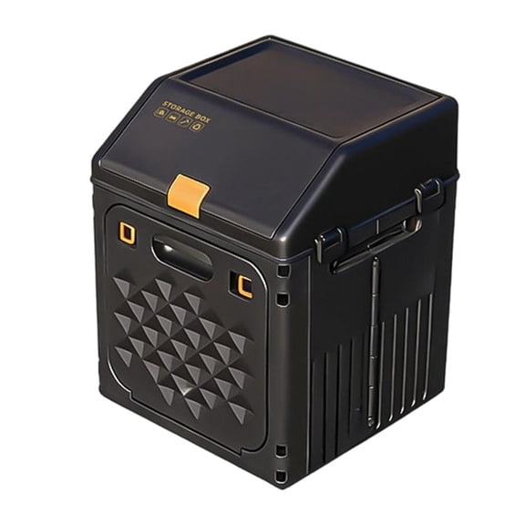 Camping Gear Storage Box With Body, Side Handles and Covered Top for Home Use and Car Organization