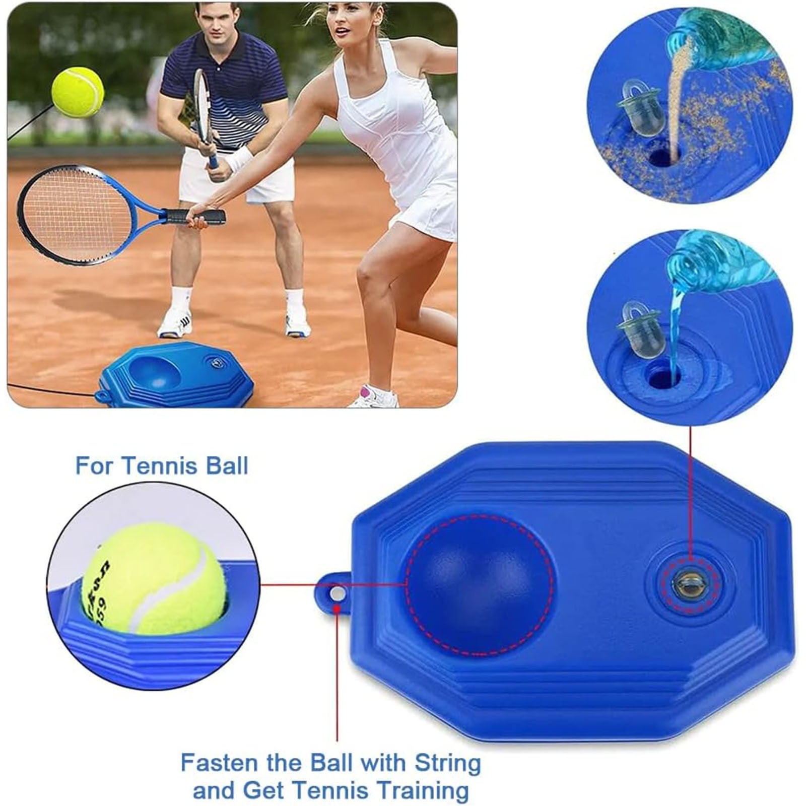 Camping Gear Tennis Trainer With 1 String Tennis Practice Rebounder
