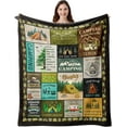 thumbnail image 1 of Camping Gifts, Camping Accessories, Camping Blanket 50"X60", Camping Gifts for Women/Men, Rv Decor, Gifts for Campers, Cool Camper Gifts for Camping, Best Gifts for Rv Owners, Rv Gifts, 1 of 1