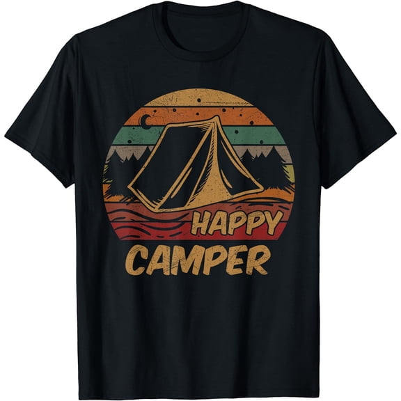 Camping Gifts Happy Camper Campsite Scout Lovers Camp T-Shirt