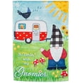 thumbnail image 1 of Camping Gnome Garden Flag 2 Sided Decorative, 1 of 2