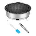 thumbnail image 1 of Camping Grill Portable Stainless Steel Heavy Duty Tabletop Grill Korean BBQ Grills for Camping BBQ Outdoor Barbecue Maifanstone Bakeware, 1 of 9