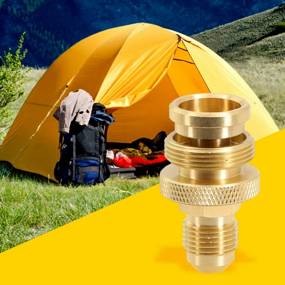 Camping Grill Stove Brass Adapter 3/8 Male Flare 5/8"-18UNF Grill accessories