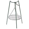 thumbnail image 1 of Camping Grill Tri-Pod, 43x20.5 Inch Chrome Plated Steel Campfire Grill - Portable Outdoor Cooking - 90 Second Setup - Family Cookware, 1 of 2