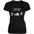 thumbnail image 1 of Camping Hair Don't Care Black Juniors Soft T-Shirt, 1 of 1