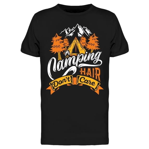 Camping Hair Don't Care Tee Men's -Image by Shutterstock
