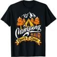 thumbnail image 1 of Camping Hair Dont Care T-Shirt Black 2X-Large, 1 of 4