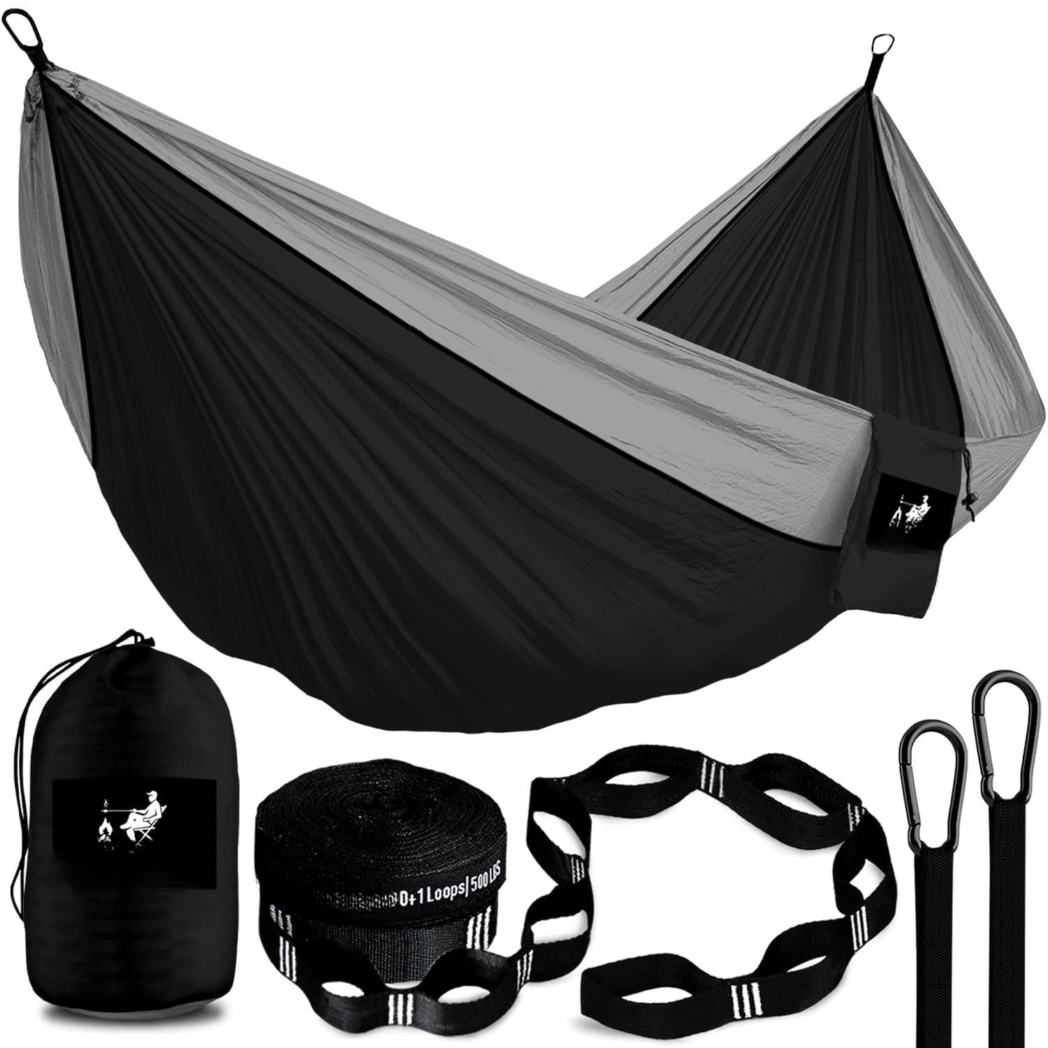 Camping Hammock For Adults & - Portable Hammocks Outside Hamacas Para Adultos Outdoor Single Double Two 2 Person Hamaca/hamacs/amacas Heavy Duty Tree Travel Hamock