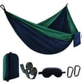 thumbnail image 1 of Camping Hammock Double & Single Portable Hammocks with 2 Tree Straps and Carry Bag, Outdoor Hammock for Travel/Backpacking/Beach/Backyard, 1 of 8