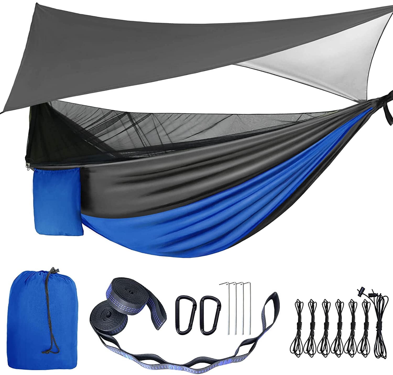 Camping Hammock - Hammocks with Mosquito Net Tent and Rain Fly Tarp