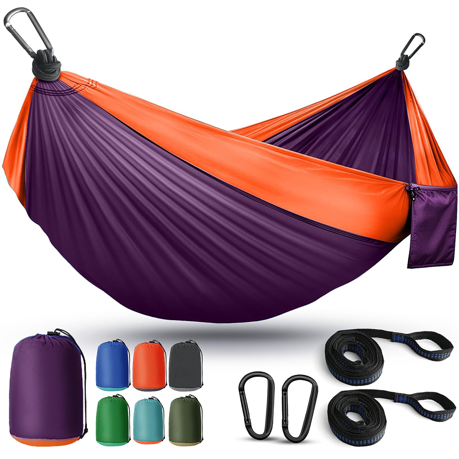Camping Hammock Lightweight, Portable Hammocks Parachute Hammock with