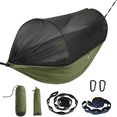 thumbnail image 1 of Sunyear Double & Single Camping Hammock with Tent-Like Mosquito Net & Aviation Aluminum Poles (NOT a Face-Hugging Net), Easy Setup 600lbs, 1 of 11