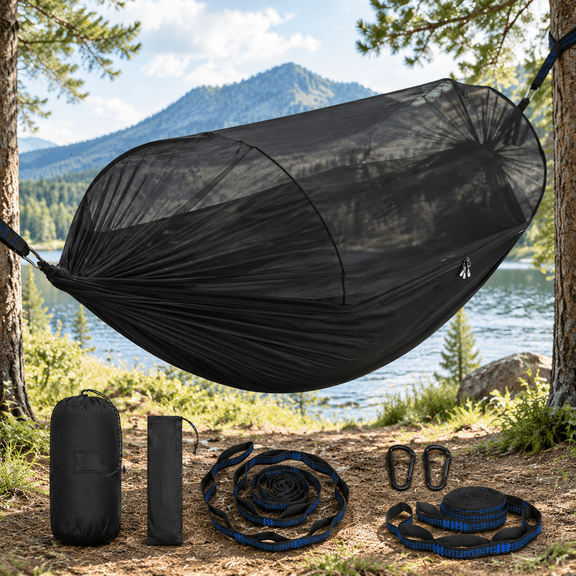 Camping Hammock Portable Tent-like With Net 1/2 Person