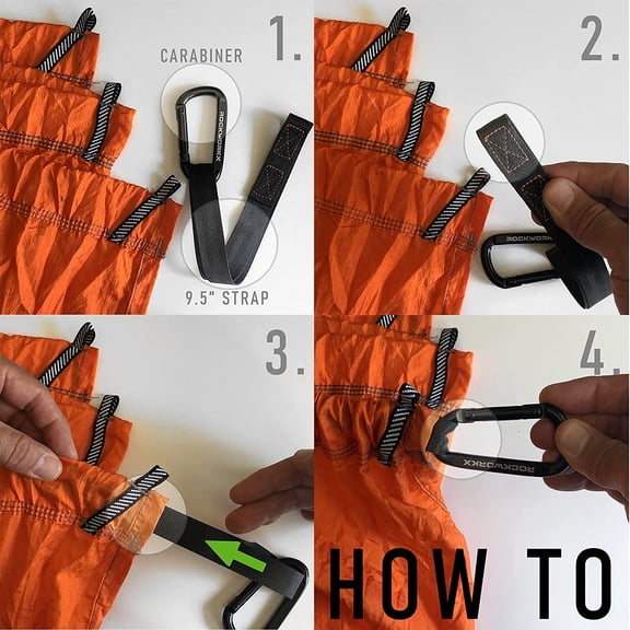 Camping Hammock Single & Double Portable Multi-Use as Sunshade/Weather Shade/Tent Cover for Compact Travel Indoor & Outdoor (Multiple Colors)