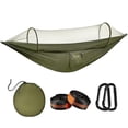 thumbnail image 1 of Vyrelis Camping Hammock with Mosquito Net, 440lbs Capacity Portable Hammock with 2 Tree Straps, Hammock Tent for backpacking Hiking Travel Outdoor, 1 of 7