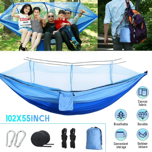 Camping Hammock with Net, Lightweight Double Hammock, Portable Hammocks, Camping Accessories for