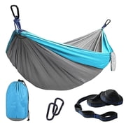 Camping Hammocks, Double & Single Hammock with Tree Straps,Portable Lightweight Parachute Nylon Camping Gear for Outside Hiking Beach Backpack Survival Travel