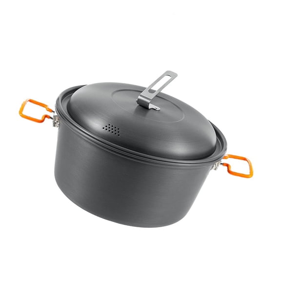 Camping Hanging Pots Aluminum Alloy Camp Cookware Multifunction Camping Cookware Light Weight Camping Picnics Soup Pots
