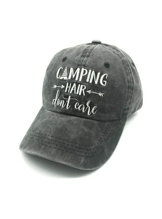 Women's Kayak Hair Don't Care Hat Denim Washed Adjustable Baseball Cap