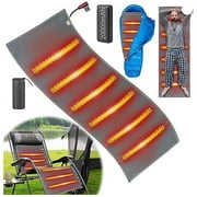 Camping Heated Sleeping Bag Pad - Battery Powered Heated Blanket USB Heater for Tent 23.6"x70.87"