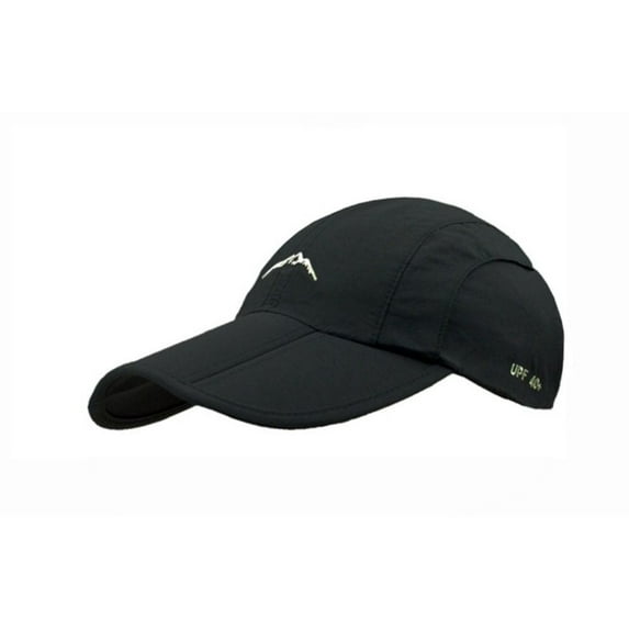 Camping Hiking Breathable Sun Protection Foldable Hiking Hat Fishing Cap Sun Hat Sport Cap Baseball Cap BLACK