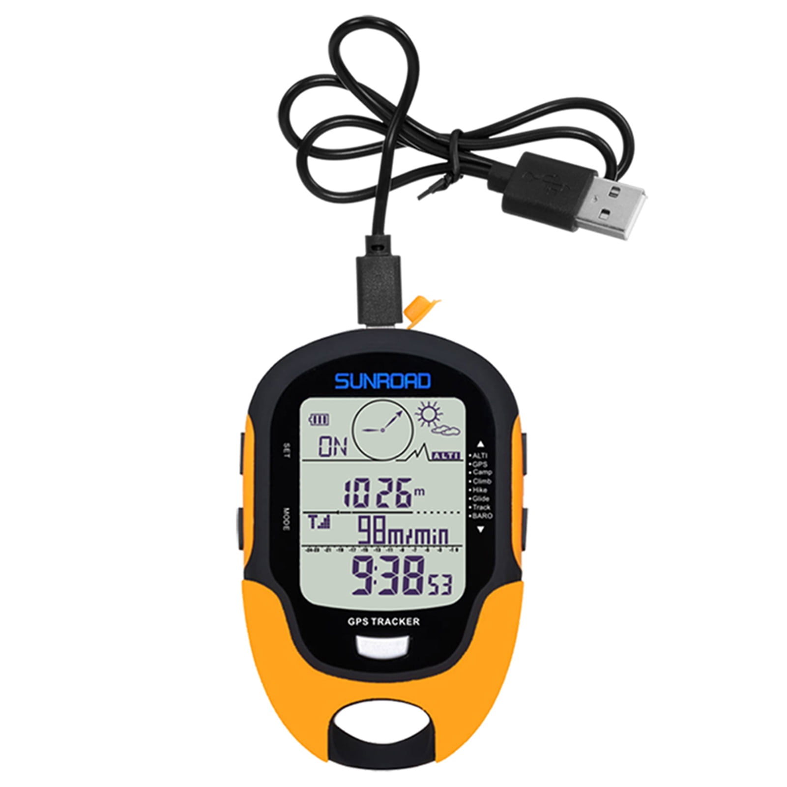 Camping Hiking Climbing Altimeter with GPS Barometer and Compass Functions