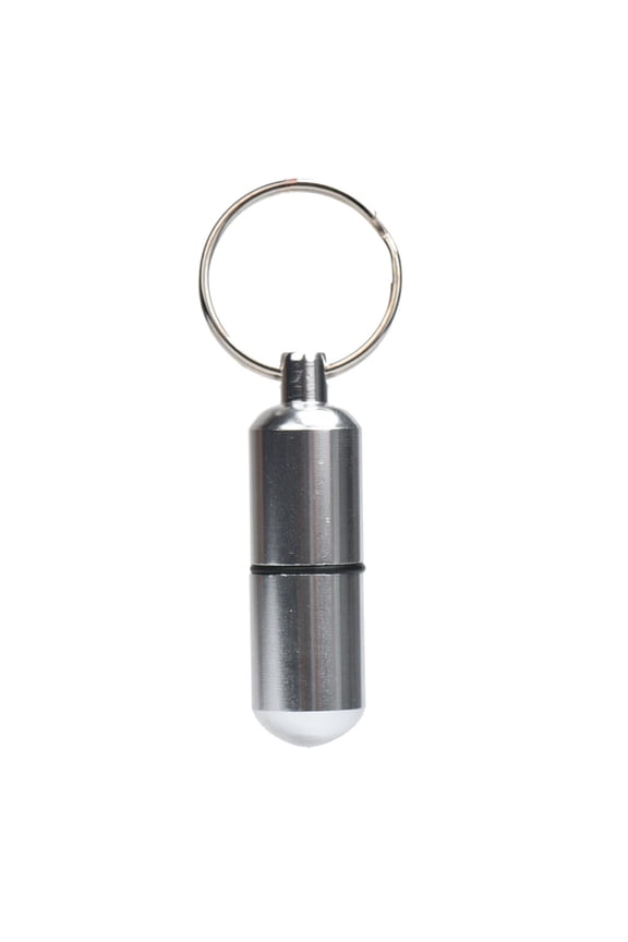 Camping & Hiking Container Aluminum Keychain Holder Bottle for Outdoor Use Compact Gear for and