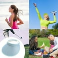 thumbnail image 1 of Camping & Hiking Japanese Sky Top Sunscreen Hat for Women - Outdoor Big Leaf Sunshade Cycling Headless Hair Clip Cap, 1 of 4