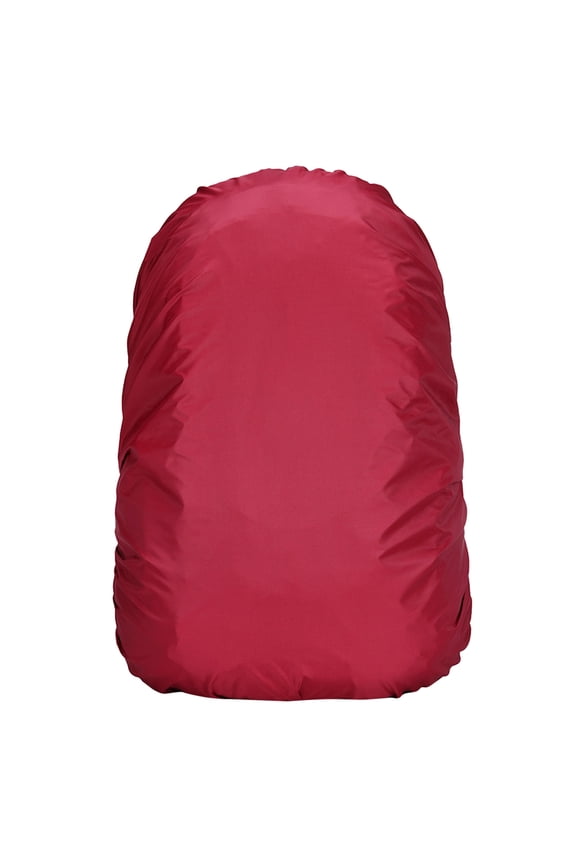 Camping & Hiking Nylon Backpack Rain Cover 45L Portable Shield for Outdoor Gear and Travel, One Size, Red
