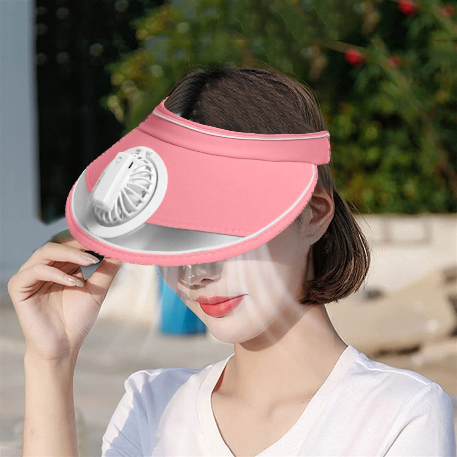 Camping & Hiking Portable USB Charging Baseball Hat with Adjustable Fan ...