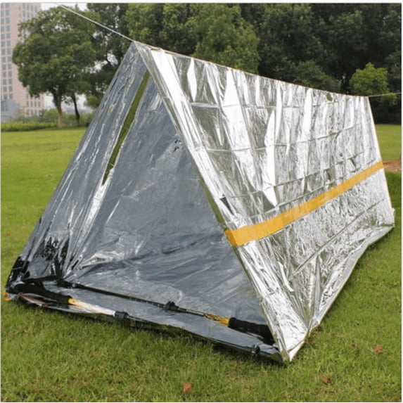Camping & Hiking Shelter Portable Emergency 2-Person Tent for Outdoor Adventures Lightweight Quick Setup Design All-Weather Use