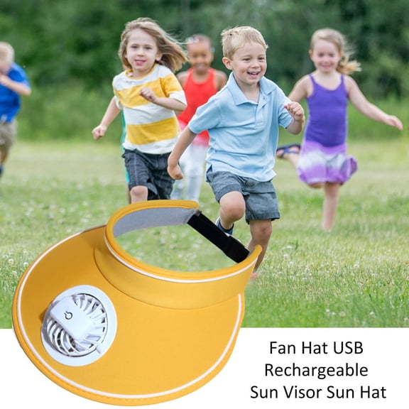Camping & Hiking USB Charging Baseball Hat with Adjustable Fan for Summer Outdoor Activities - Three Speed Mode for Adults and Kids