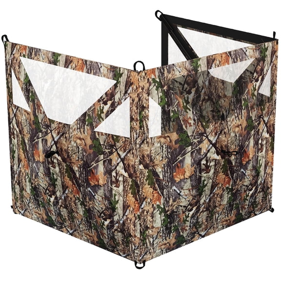 Camping Hunting Blind, 3-Panel Blind See Through for Hunting Camping 176" x 58.3" Camouflage