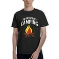 thumbnail image 1 of Camping I'D Rather Be Men'S Basic Short Sleeve T-Shirt Black 5x-Large, 1 of 5