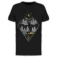 thumbnail image 1 of Camping In Nature, Night Time T-Shirt Men -Image by Shutterstock, Male XX-Large, 1 of 2