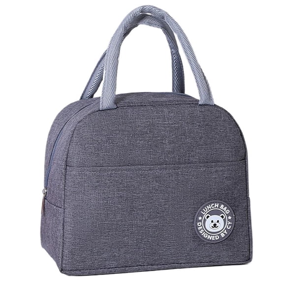 Camping Insulated Lunch Bag, Portable Bento Bag for Adults & Kids, Leakproof Food Carrier with Aluminum Foil Lining, Reusable Picnic Tote