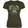 thumbnail image 1 of Camping Is In Tents Intense Funny Pun Juniors Soft T Shirt, 1 of 1