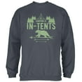 thumbnail image 1 of Camping Is In Tents Intense Funny Pun Mens Sweatshirt Charcoal MD, 1 of 1